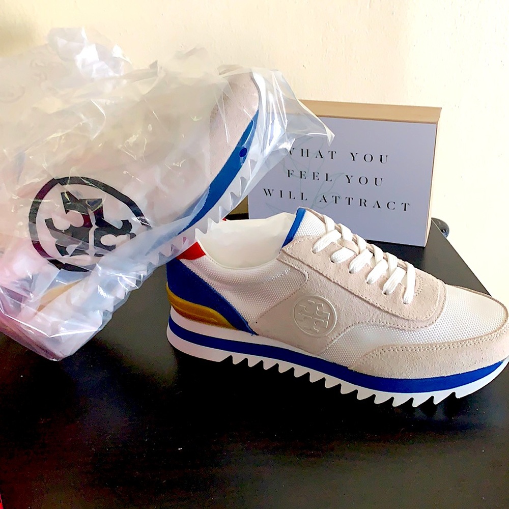 Tory Burch Sawtooth Logo Sneakers